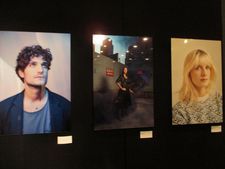 Face to Face with French Cinema by Jean-Baptiste Le Mercier - Louis Garrel and Mélanie Laurent hanging in the Furman Gallery through March 18