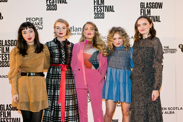 Our Ladies stars Marli Sui, Tallulah Grieve, Eve Austin, Sally Messham and Abigail Lawrie on the red carpet