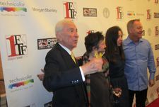Gay Talese, Christine Vachon, Anne-Katrin Titze and Fred Schneider on the inaugural First Time Fest red carpet