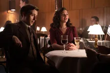 Martin Simmonds (Gerran Howell) with Helen (Marina Hambro)