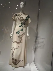 Jessica Regan on the Gilbert Adrian vervet monkeys dress: “The sense of whimsy - these really whimsical conversational prints that he designed. You see the monkeys and the cats.”