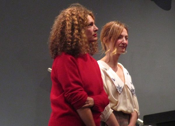 Ginevra Elkann with Alba Rohrwacher at the Museum of Modern Art premiere of Magari (If Only)