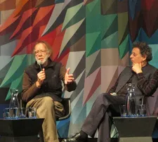 Godfrey Reggio with Philip Glass: "Godfrey is very skillful in taking the technology and figuring out what to do with it…"
