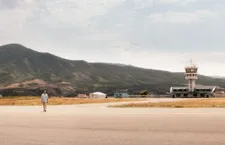 Grégoire Colin as Alain Delage, an international auditor sent to inspect the remote airport of an independent republic in the Caucasus mountains.