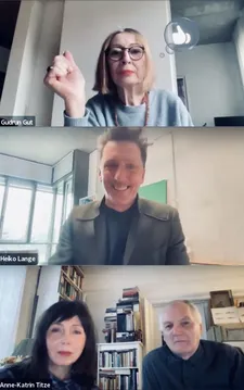 Gudrun Gut with Heiko Lange, Anne-Katrin Titze and Ed Bahlman, on Mark Reeder: “Mark was always looking from outside and he’s a very good storyteller.