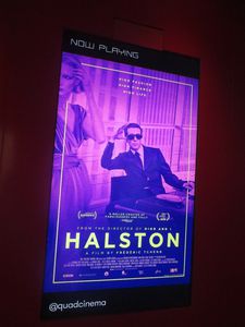 Halston poster at the Quad Cinema in New York