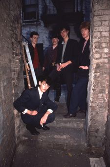 Mick Harvey, Tracy Pew, Nick Cave, Phill Calvert and Rowland S Howard upfront