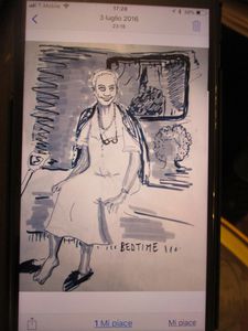 Paolo Virzì's Helen Mirren sketch for The Leisure Seeker