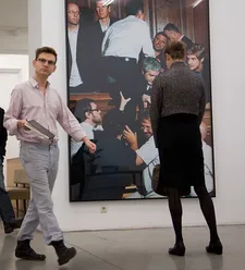 Hoesl on set with Johanna Orsini-Rosenberg