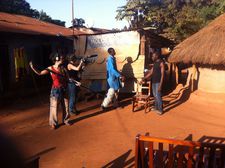 On set in Gulu