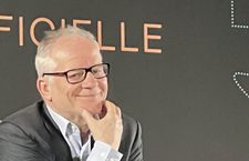 All smiles in Paris today: Cannes Film Festival director Thierry Frémaux