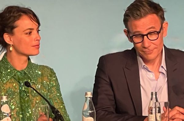 Bérénice Bejo and partner Michel Hazanavicius meet the press for Cannes opening film Final Cut
