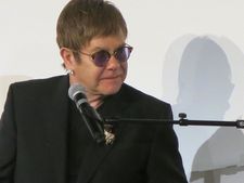 It was Elton John's first stage appearance since fighting a deadly infection