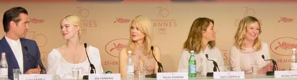 Female power: (from left) - Colin Farrell as the alpha male in The Beguiled with Elle Fanning, Nicole Kidman, Sofia Coppola and Kirsten Dunst