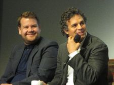 James Corden with Mark Ruffalo: "I was in a boy band called 'Insatiable'. We were quite big in the High Wycombe, Buckinghamshire area"