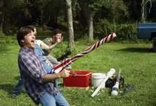  Baxter about to have a Wilhelm Tell potato cannon moment