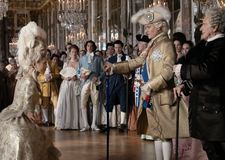 Jeanne du Barry (Maïwenn) and Johnny Depp (Louis XV) in Jeanne Du Barry