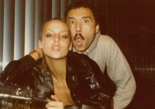 Antonio Lopez with Jerry Hall
