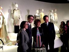 Jessica Regan, Andrew Bolton and Sandy Schreier with The Metropolitan Museum of Art Director Max Hollein