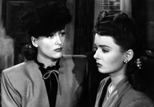 Joan Crawford as Mildred Pierce with her daughter Veda (Ann Blyth)