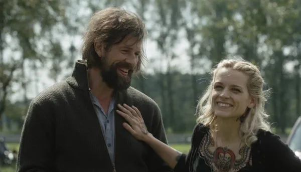 Johan Heldenbergh as Didier with Veerle Baetens as Elise in The Broken Circle Breakdown