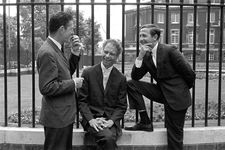 John Cage with Merce Cunningham and Robert Rauschenberg
