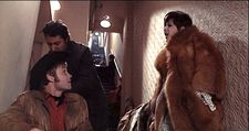 Joe Buck (Jon Voight) and Ratso Rizzo (Dustin Hoffman) with Shirley (Brenda Vaccaro) in the fur coat