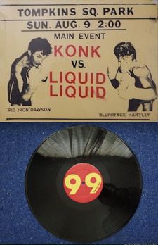 KONK vs. LIQUID LIQUID in Tompkins Square Park on Sunday, August 9, 1981 - promoted by Ed Bahlman’s 99 Records