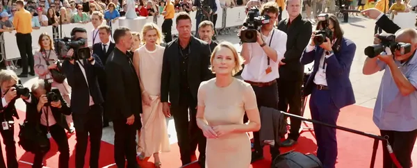 Robin Wright arrives for the closing ceremony of the Karlovy Vary International Film Festival