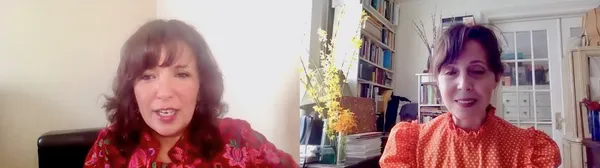 The Man Who Sold His Skin director Kaouther Ben Hania with Anne-Katrin Titze: “I’m happy that you make reference to Shirin Neshat.”