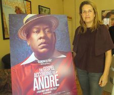 Kate Novack with The Gospel According To André poster