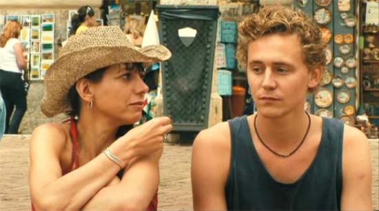 Kathryn Worth as Anna with Tom Hiddleston as Oakley in Unrelated: "What she really wants is to be part of a group."