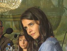 Katie Holmes on what family represents in The Giver: "It was challenging. We needed the reminder not to touch each other. It is something that you do as a mother."