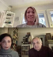 Kim Gordon with Ed Bahlman and Anne-Katrin Titze on the puppy-ness of Samuel Kircher in Last Summer: “He is great. Yeah, puppy-ish.”