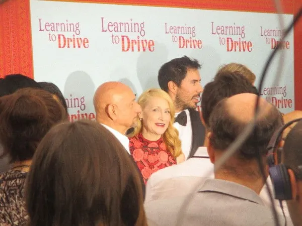 Ben Kingsley with Patricia Clarkson and Gabriel Hammond