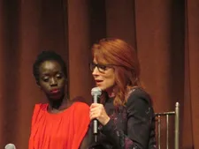 Screenwriter Margaret Nagle with The Good Lie star Kuoth Wiel: "And suddenly I hear, Molly Smith is really interested."