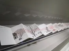 La Grande Cour, Normandy by David Hockney at the global headquarters of Pace Gallery in Chelsea