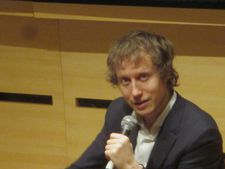 Sunset and Son of Saul director László Nemes at the Film Society of Lincoln Center Film Comment Selects Talk with Nicolas Rapold