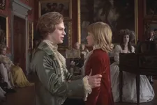 Lord Bullingdon (Leon Vitali), Bryan Patrick Lyndon (David Morley) and Lady Honoria Lyndon (Marisa Berenson) in Barry Lyndon