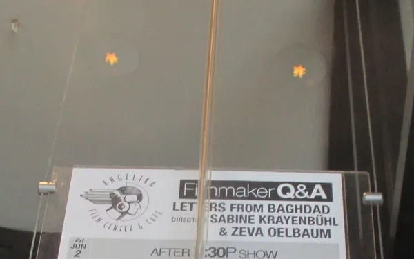 Letters From Baghdad at the Angelika Film Center 2