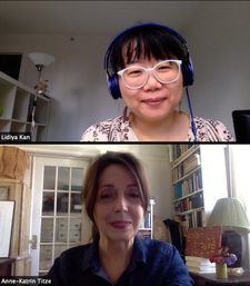 Lidiya Kan with Anne-Katrin Titze: “I work with a great animator and she is also a student, her name is Wendy Cong Zhao. I’m so happy she was available.”