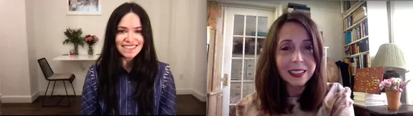 Lisa Hurwitz with Anne-Katrin Titze on Mel Brooks’s original song with composer Hummie Mann for The Automat: “He composed Mel’s films Robin Hood: Men in Tights and Dracula: Dead and Loving it, and so it was all kind of perfect.”