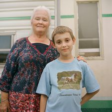 Amy Nicholson on Marsha with her grandson Ethan in Happy Campers