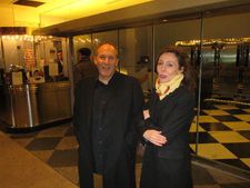 Matthew Chapman with Anne-Katrin Titze in the lobby of The Paris Theatre
