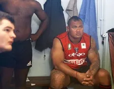 Toki Pilioko plays a rugby player who journeys to France to being a professional rugby 
 career in Mercenaire