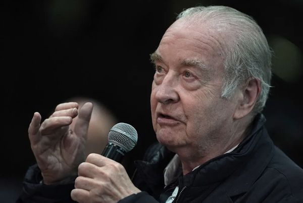 Natural habitat: Michel Ciment asks a question during a press conference for Terrence Malick's A Hidden Life at the 72nd edition of the Cannes Film Festival in Cannes, on 20 May, 2019.