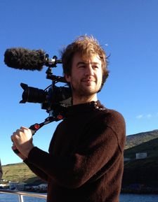 Mike Day filming in the Faroes