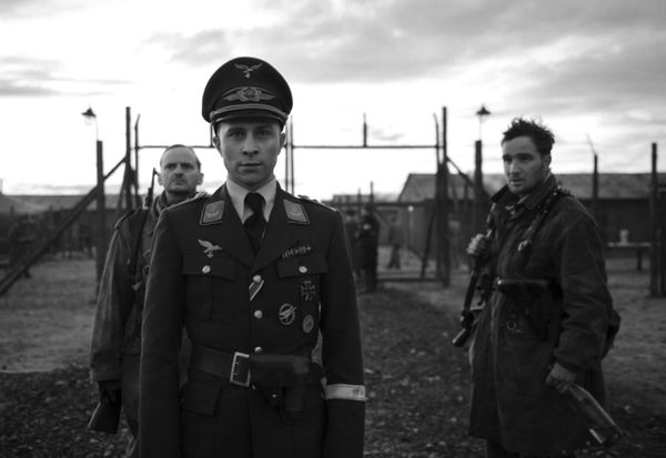Milan Peschel (Freytag), Max Hubacher (Willi Herold) and Frederick Lau (Kipinski) in Robert Schwentke's The Captain (Der Hauptmann)