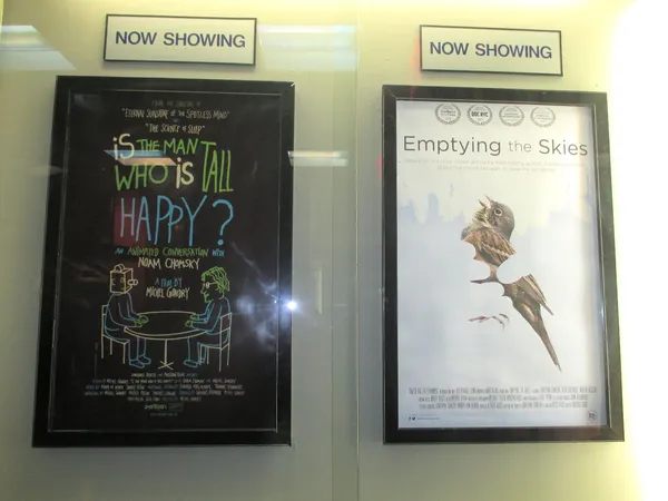 Closing Night Gala World Premiere Is The Man Who Is Tall Happy? An Animated Conversation With Noam Chomsky and a Special Event presentation by Jonathan Franzen of Emptying the Skies winds up DOC NYC.