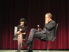Nancy Buirski with Tom McCarthy for her film By Sydney Lumet at the Museum of Modern Art in New York